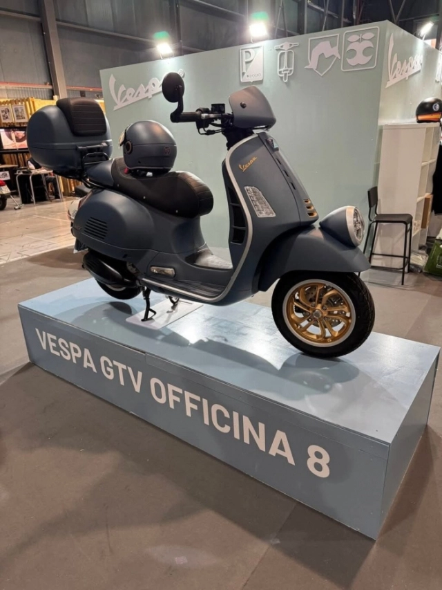 Hình ảnh thực tế của vespa gtv 310 phiên bản đặc biệt 2025 officina 8 cực kỳ đẹp - 4