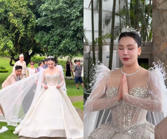 Hồ quỳnh hương công bố thông tin đã có con trai 2 tuổi với chồng doanh nhân kín tiếng trong tiệc cưới ở hạ long - 12