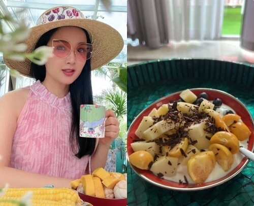Hoa hậu đền hùng giáng my ở biệt thự 1000m2 ăn đơn sơ toàn rau với tô hoa quả duy trì vẻ đẹp không tuổi - 17
