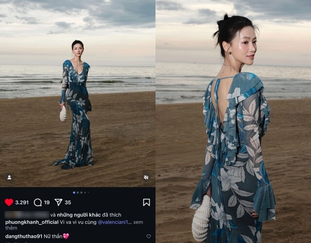 Hoa hậu diện váy xuyên thấu thả dáng trước biển nhan sắc thế nào mà đặng thu thảo phải thốt lên nữ thần - 1