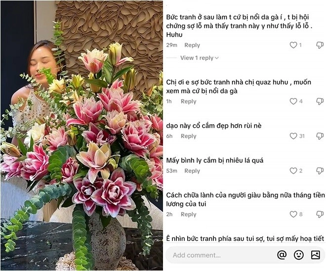 Hoa hậu đỗ thị hà cắm hoa nhưng dân mạng tranh cãi cách chữa lành của người giàu một chi tiết gây nổi da gà - 12