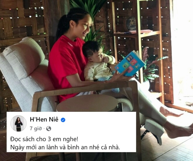 Hoa hậu hhen niê phản hồi khi được chúc mừng mang thai đôi với chồng nhiếp ảnh gia - 1