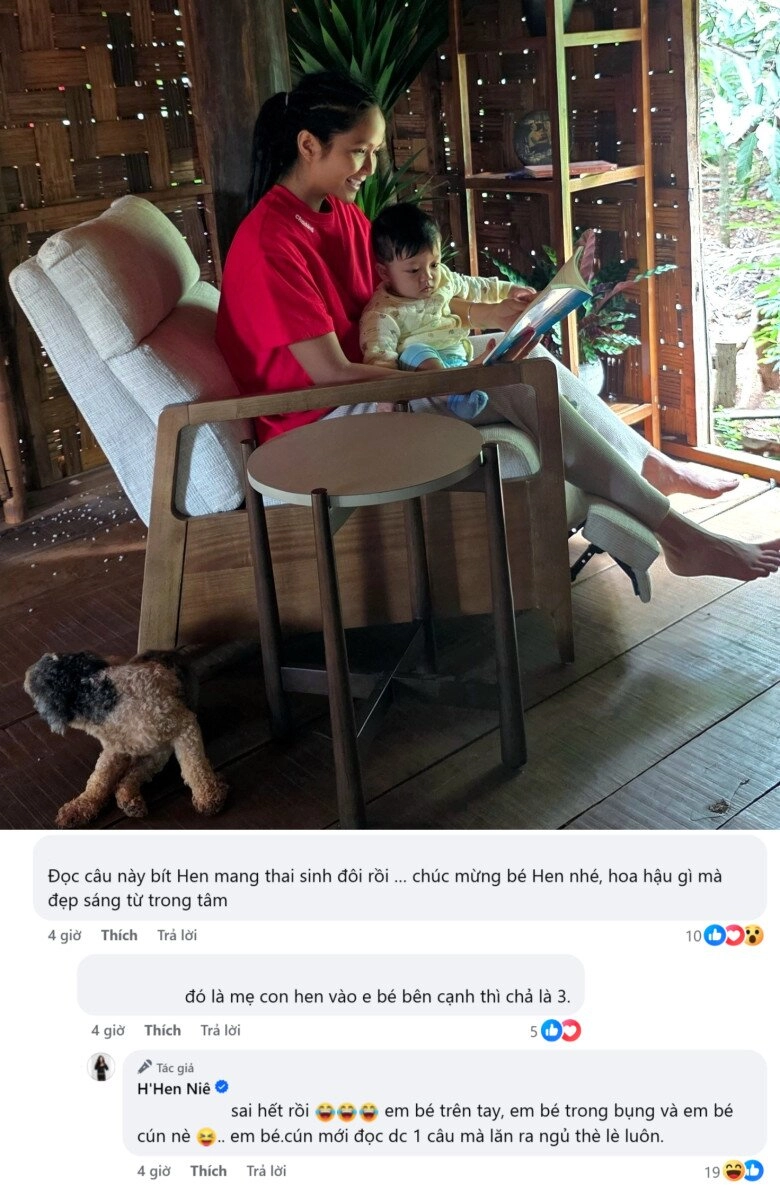 Hoa hậu hhen niê phản hồi khi được chúc mừng mang thai đôi với chồng nhiếp ảnh gia - 2