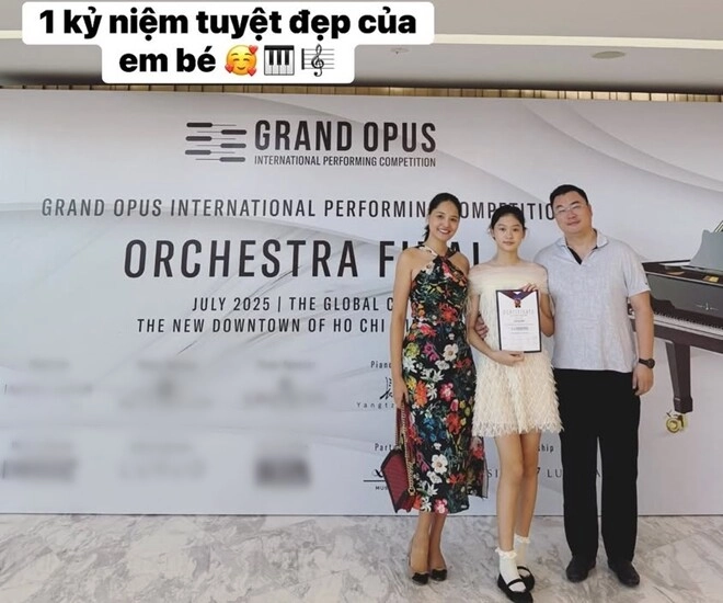 Hoa hậu hương giang khoe con gái lai trung quốc cao gần 1m8 thần thái như nàng thơ biểu diễn tài năng ở sự kiện quốc tế - 1