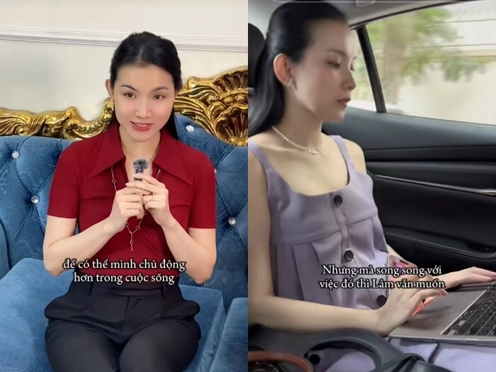Hoa hậu thùy lâm đi cạnh 2 con cao trên 1m7 như chị em từ bỏ cuộc sống được chồng tiến sĩ nuôi để làm kinh tế - 4
