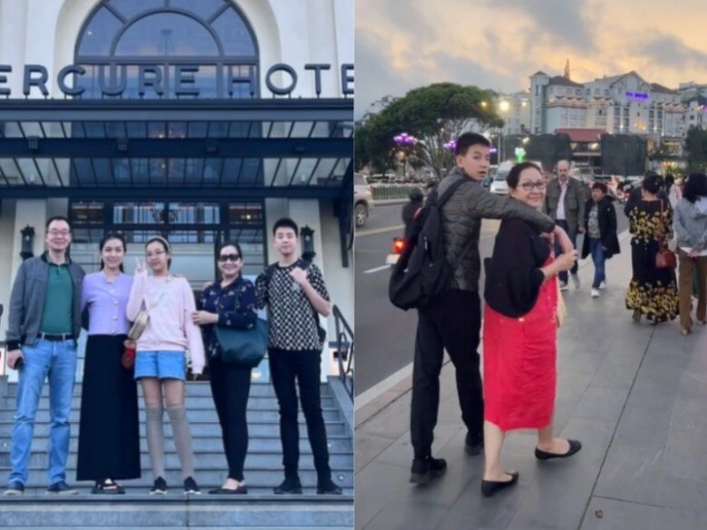Hoa hậu thùy lâm được ông xã tiến sĩ đưa đón u40 trẻ đẹp còn biết nũng nịu bảo sao chồng không mê - 8