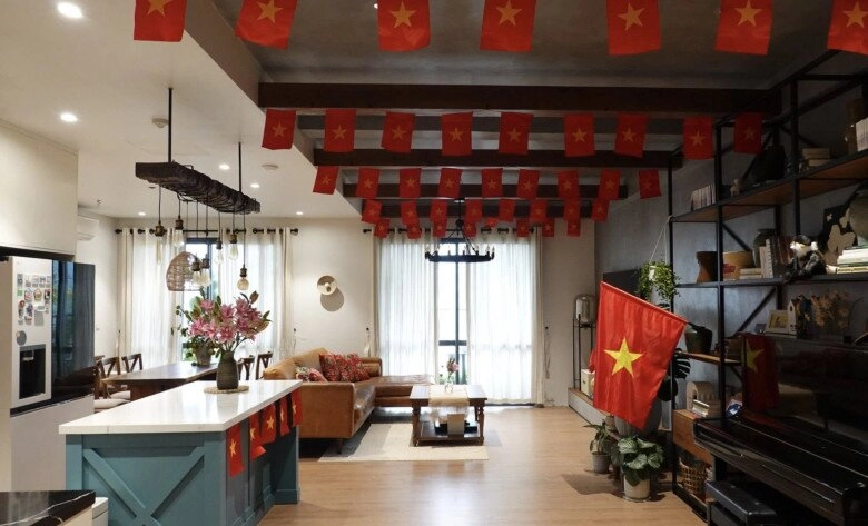 Hội mẹ đảm mạnh tay chi tiền triệu dựng góc yêu nước dịp 29 biến nhà thành không gian ngập tràn sắc cờ hoa - 17