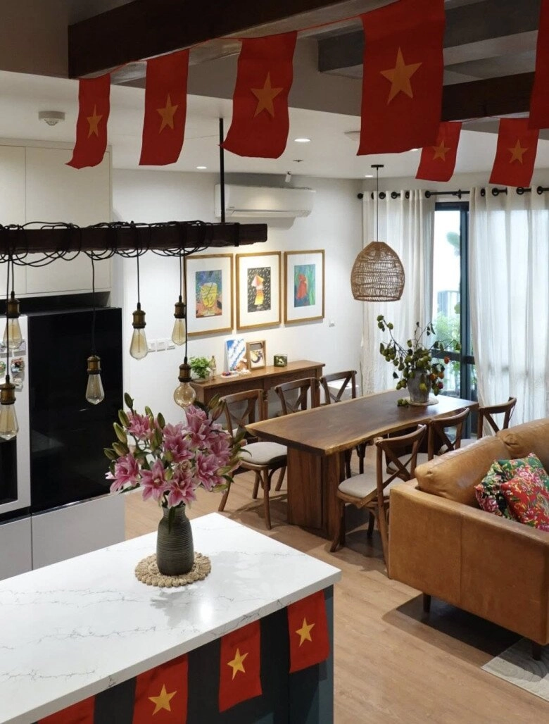 Hội mẹ đảm mạnh tay chi tiền triệu dựng góc yêu nước dịp 29 biến nhà thành không gian ngập tràn sắc cờ hoa - 20