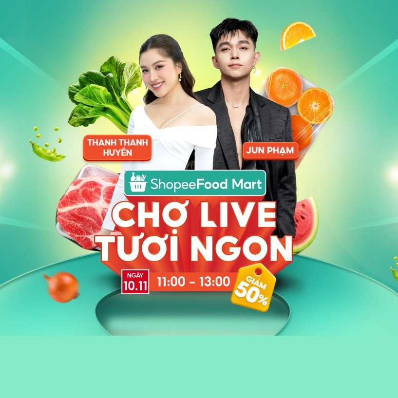Hội yêu bếp ơi chợ live shopeefood mart giảm đậm ngày cuối tuần bạn đã biết chưa - 1