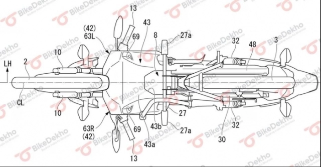 Honda hé lộ bằng sáng chế mới phát triển động cơ điện trên khung sườn của mẫu xe côn tay huyền thoại - 7