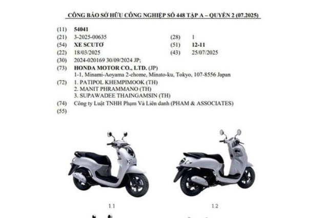 Honda việt nam đăng ký mẫu xe ga scoopy 2025 hoàn toàn mới liệu có thay thế vision - 3