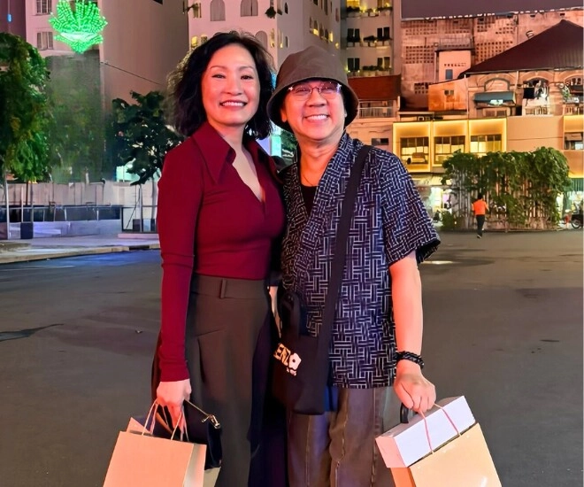 Hồng đào khoe ảnh sánh đôi bên người trong mộng danh tính hoá ra là nsưt từng làm vợ chồng với quang minh - 1