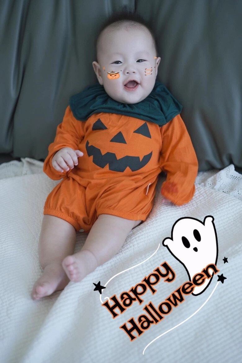 Hot kid nhà sao việt chơi halloween phương oanh hóa trang cho cặp song sinh pam làm thần điêu nhưng bị nhận xét là gà ác - 4
