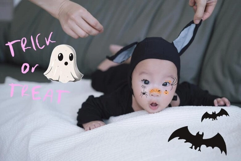 Hot kid nhà sao việt chơi halloween phương oanh hóa trang cho cặp song sinh pam làm thần điêu nhưng bị nhận xét là gà ác - 5