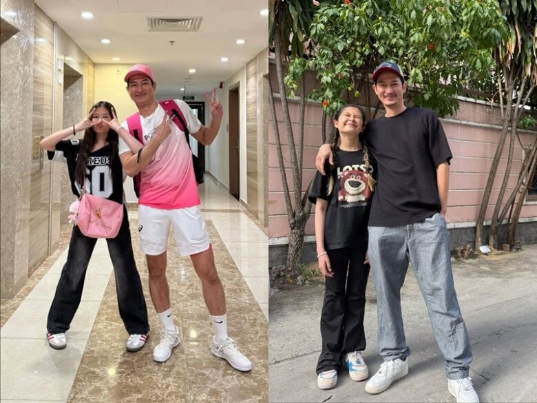 Huy khánh đi ăn với vợ cũ nhưng chỉ để ý nụ cười của một cô gái bồi hồi nhìn lại lúc nhỏ của quý tử 20 tuổi - 5