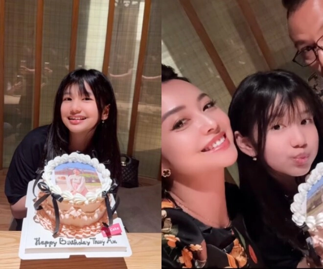 Jennifer phạm và chồng đại gia tổ chức sinh nhật đơn giản cho con gái ái nữ được ví như bản sao của mẹ hoa hậu - 2