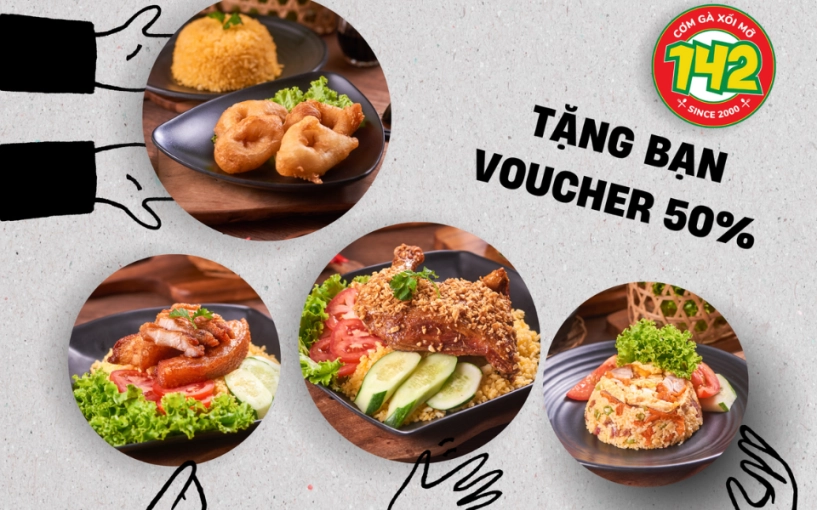 Khám phá thực đơn đa dạng từ cơm gà xối mỡ 142 và rinh ngay ưu đãi 50 trên shopeefood - 1