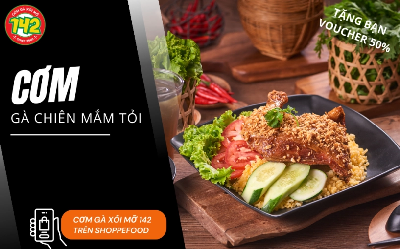 Khám phá thực đơn đa dạng từ cơm gà xối mỡ 142 và rinh ngay ưu đãi 50 trên shopeefood - 2