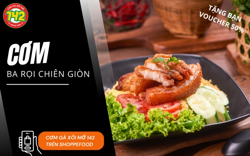 Khám phá thực đơn đa dạng từ cơm gà xối mỡ 142 và rinh ngay ưu đãi 50 trên shopeefood - 3