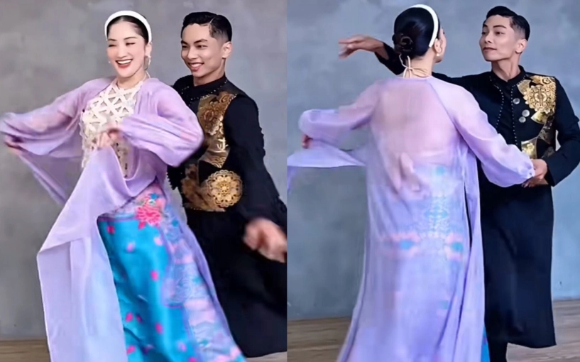 Khánh thi trắng bật tông khi đứng cạnh phan hiển mẹ 3 con múa uyển chuyển bên chồng khiến dân tình rần rần khen ngợi - 3