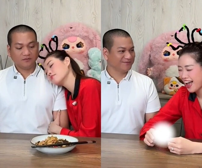 Khánh vân bị nói ồn như cái chợ trái ngược với giọng trầm của ông xã chồng hơn 17 tuổi răm rắp nghe lời vợ - 1