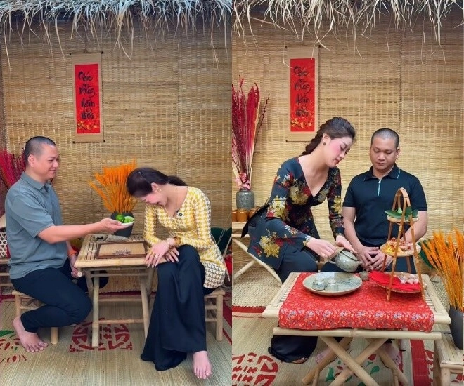 Khánh vân bị nói ồn như cái chợ trái ngược với giọng trầm của ông xã chồng hơn 17 tuổi răm rắp nghe lời vợ - 6