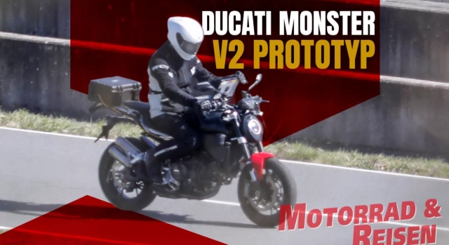 Không còn là tin đồn nguyên mẫu ducati monster v2 lần đầu tiên lộ diện - 1