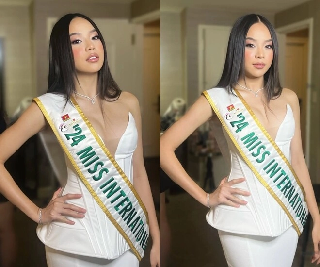 Không nhận ra hoa hậu thanh thủy nhan sắc khác lạ khi đi công tác tại mỹ gây nhiều tranh cãi - 1