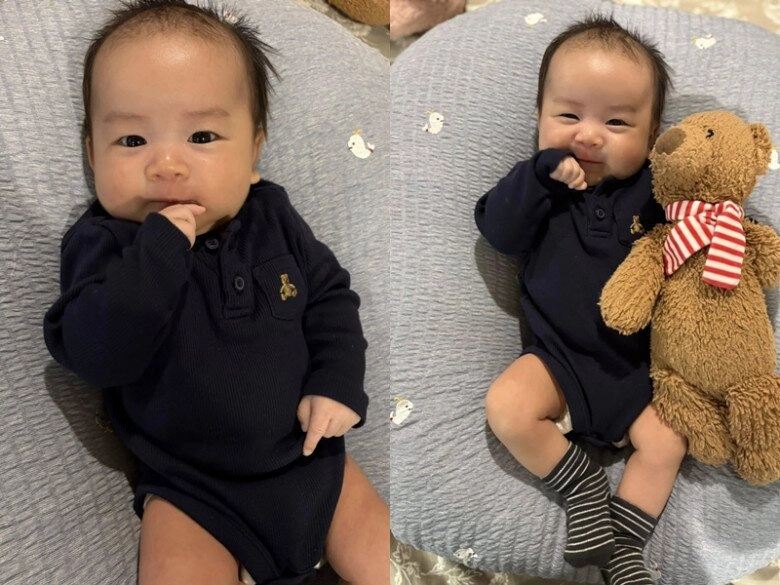Lam trường gọi vợ trẻ là bé và cưng nhất nhà con trai quốc tịch mỹ gần 2 tháng tuổi đã bầu bĩnh giống hệt chị gái - 3