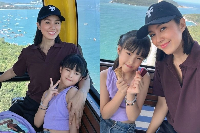 Lê phương được chồng trẻ chi tiền cho đi du lịch khoe con trai riêng như khổng lồ bên em gái nửa huyết thống - 3