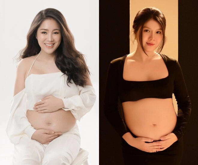Lê phương khoe bụng bầu mong được hít hà em bé thơm mùi sữa dân tình chúc mừng gia đình có thành viên mới - 1