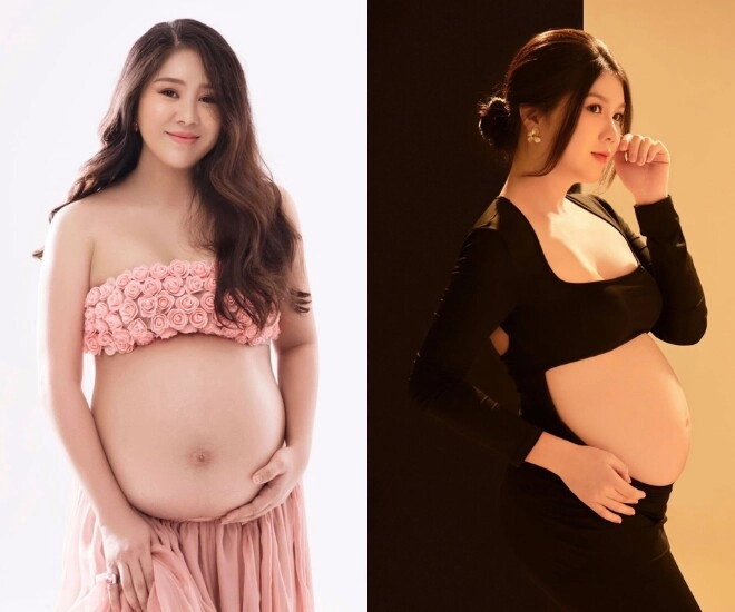 Lê phương khoe bụng bầu mong được hít hà em bé thơm mùi sữa dân tình chúc mừng gia đình có thành viên mới - 2