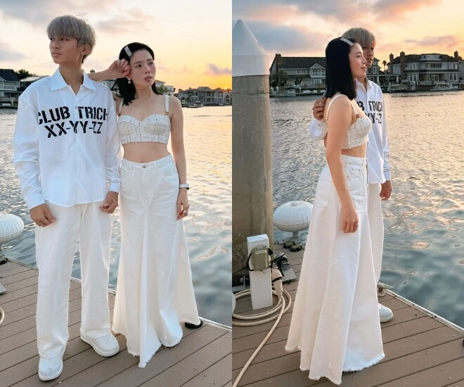 Lệ quyên sung sướng ngắm con trai rõ nét tuấn tú phản ứng khi quý tử được khen nhìn giống lâm bảo châu - 1