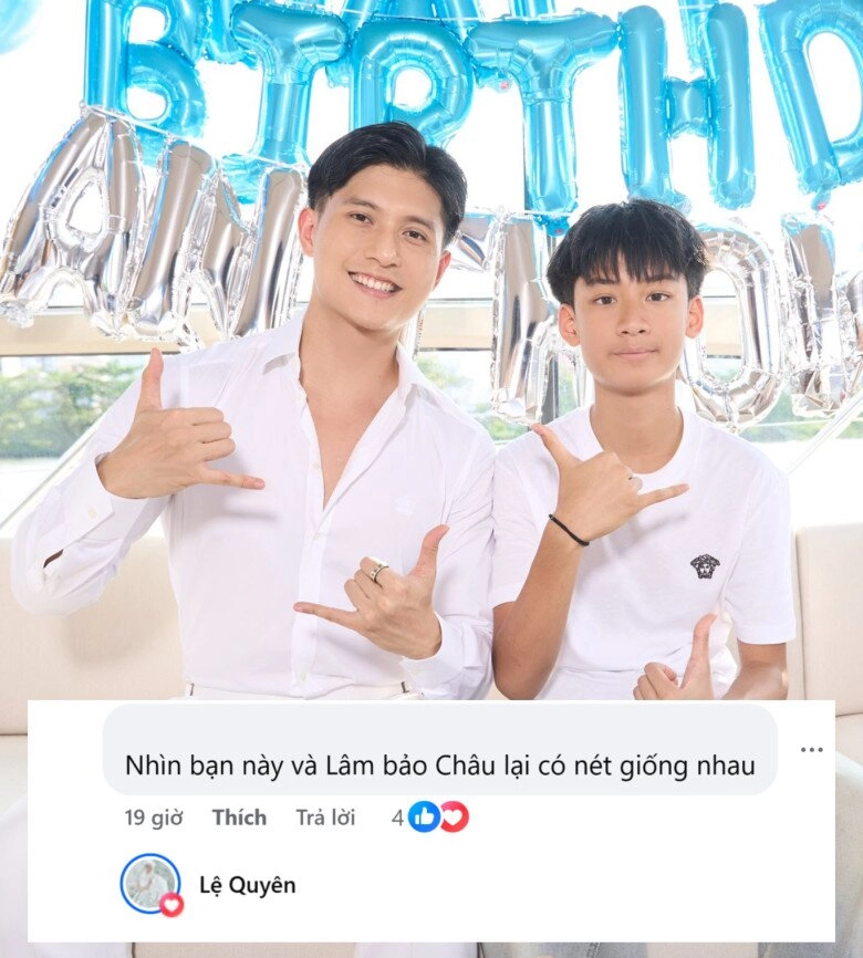 Lệ quyên sung sướng ngắm con trai rõ nét tuấn tú phản ứng khi quý tử được khen nhìn giống lâm bảo châu - 3