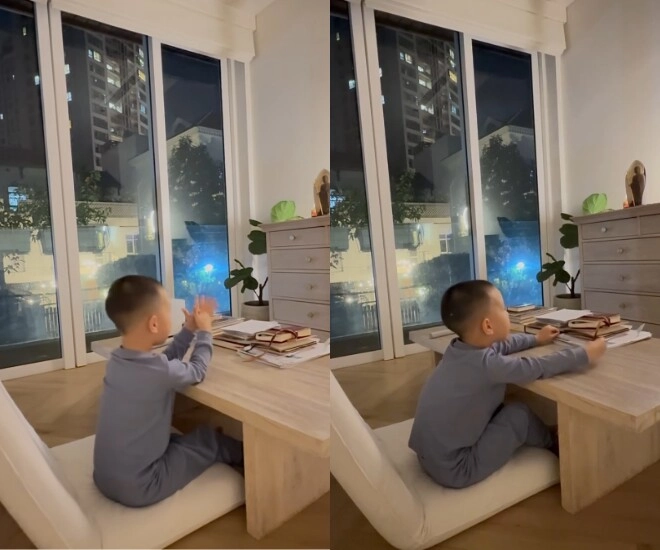 Leon bị hồ ngọc hà bắt đọc kinh sám hối mỗi lúc chưa ngoan dân mạng nhận xét kém hơn chị lisa nhiều - 1