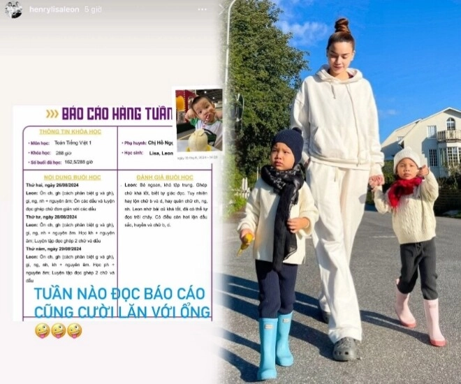 Lisa và leon bắt trend nín của bé sữa hot nhất mxh biểu cảm y chang bản gốc khiến hồ ngọc hà cười ngặt nghẽo - 6