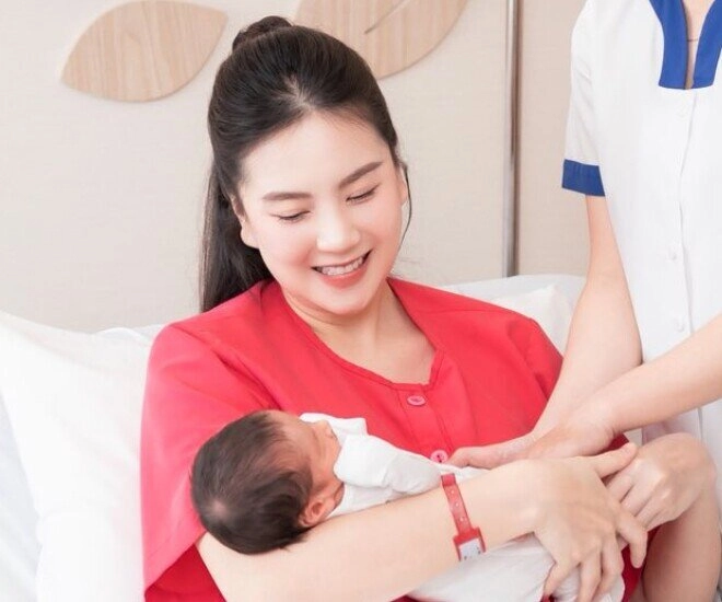 Mai ngọc khoe quý tử chưa tròn 1 tháng tuổi đã chuẩn con trai của cô gái thời tiết tương lai nối nghiệp mẹ - 3