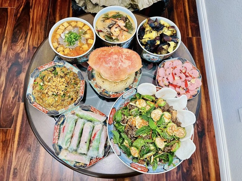 Mâm cơm thuần việt dân dã đến bất ngờ của gia đình nữ diễn viên nổi tiếng vtv giữa trời tây - 5