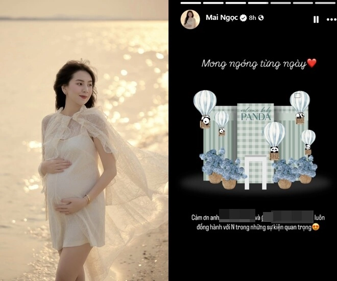 Mc mai ngọc bật mí tên thân mật của con đầu lòng sắp cùng chồng đại gia dọn vào nhà mới mừng em bé ra đời - 1