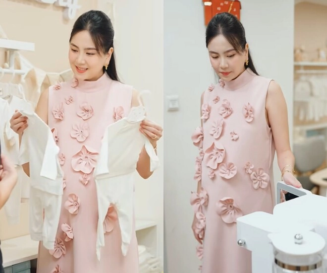 Mc mai ngọc đón con đầu lòng sau 5 tháng cưới thiếu gia bắc giang khoe cảnh mẹ ruột bế bồng cháu ngoại - 5