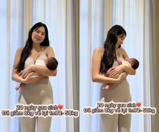 Mai ngọc khoe rõ diện mạo con trai đầu lòng bé panda có mũi cao thẳng kế thừa đôi mắt đẹp từ mẹ - 10