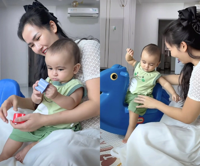 Mẹ chồng ấn độ của võ hạ trâm đến nay vẫn chưa gặp cháu trai nhóc tì được bà ngoại ngăn cản đi học sớm - 1