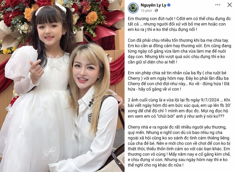 Mẹ ruột diễn viên nhí cherry an nhiên thương con đứt ruột vì chồng cũ không giữ lời hứa khóc nói bé bị tổn thương - 2