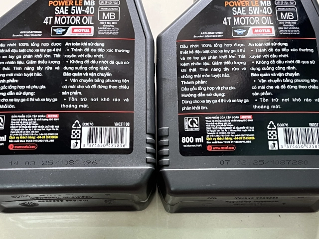 Motul- thật giả - 5