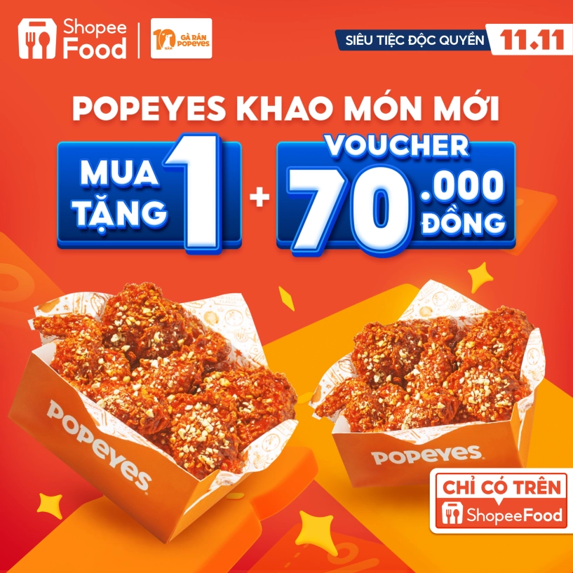 Mừng ngày độc thân shopeefood tưng bừng tổ chức 1111 siêu tiệc độc quyền - 1