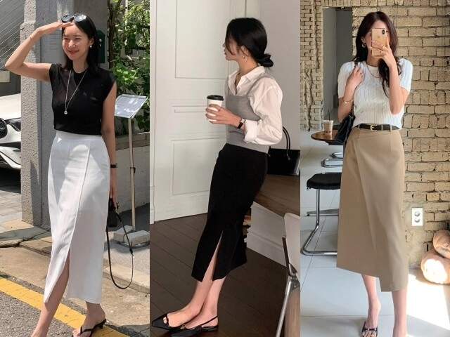 Nàng công sở ba mét bẻ đôi cứ diện 4 chân váy này vừa thanh lịch lại tôn dáng cực đỉnh - 1
