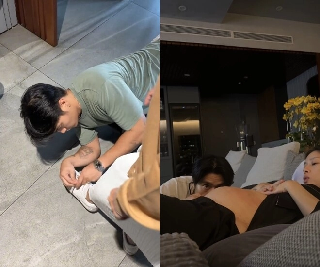 Ngô thanh vân bị chê làm lố khi mang bầu huy trần hóa điệp viên 4 tay phục vụ mọi yêu cầu của bà xã - 4