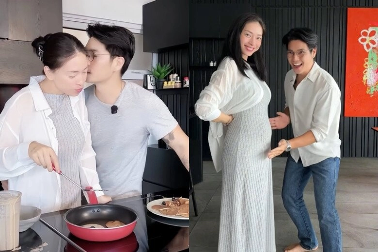 Ngô thanh vân bị chê làm lố khi mang bầu huy trần hóa điệp viên 4 tay phục vụ mọi yêu cầu của bà xã - 6