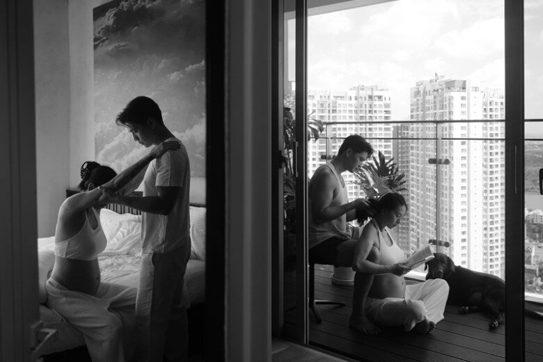 Ngô thanh vân bị chê làm lố khi mang bầu huy trần hóa điệp viên 4 tay phục vụ mọi yêu cầu của bà xã - 7