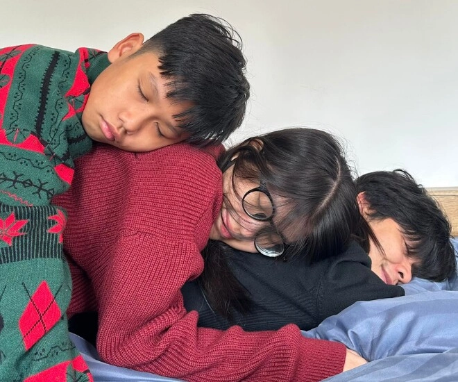 Nguyễn văn chung khoe cảnh hạnh phúc bên 2 con bố đơn thân thấy buồn sau ngày ái nữ về sống với mẹ ruột - 1